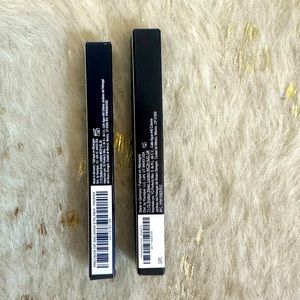 Liquid eyeliner and cream stick eye shadow